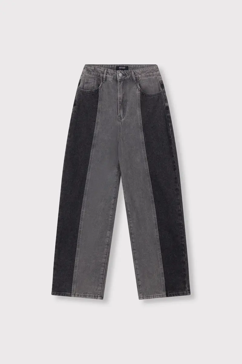 Refined Department jeans barrel balloon fit grijs zwart model Emma Antra