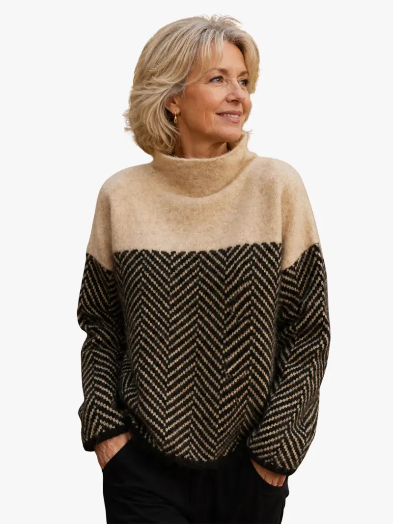 RELAXED GRAPHIC SWEATER FOR WOMEN