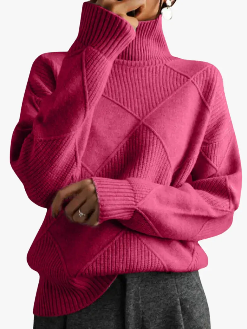 RELAXED TURTLENECK SWEATER FOR WOMEN