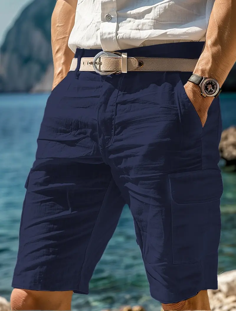 Remco | Leinen Strandshorts