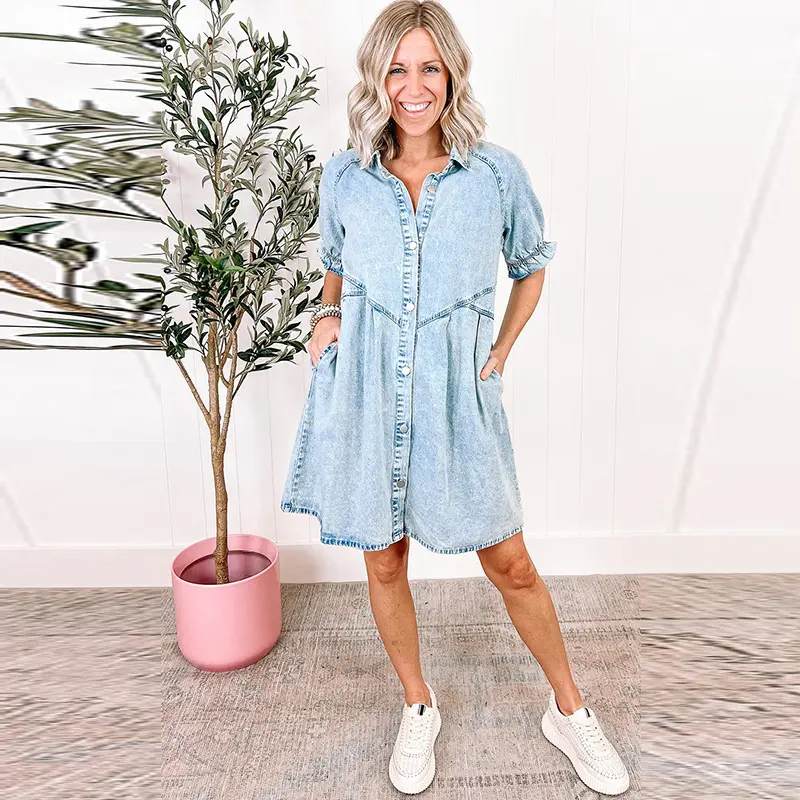 Retro Denim Dress