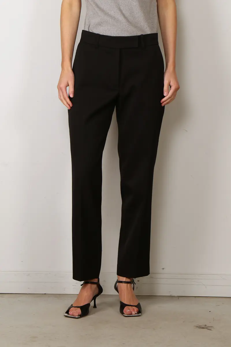 RÓHE - Broek - Mies Cigarette Leg Tailored Trousers - Black