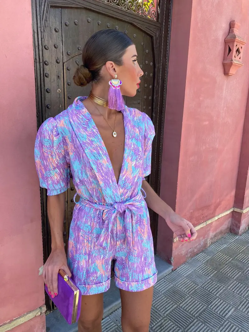 Romper Chic con Cintura Coordinata