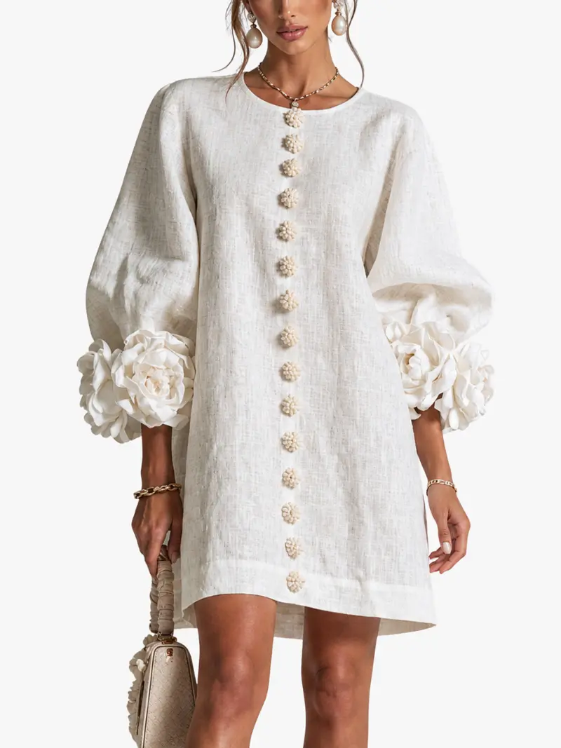 ROSE CUFF A-LINE DRESS FOR WOMEN