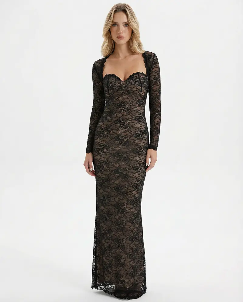 Rose| Lace Muse Maxi