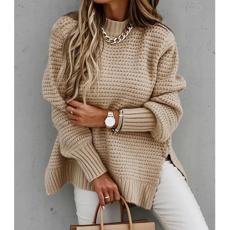 Roselle™ | Side Split Knitted Sweater Top