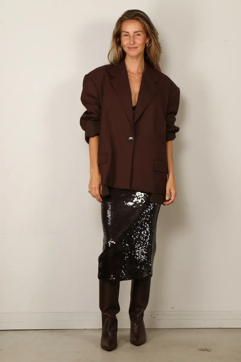 Rotate - Rok - Sequins Pencil Skirt - Molé