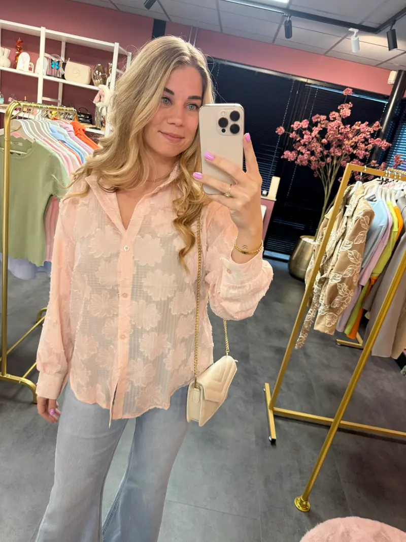 Roze blouse Noor