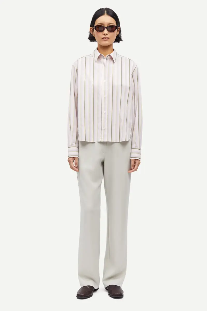 Samsøe Samsøe hoys straight pant agate grey