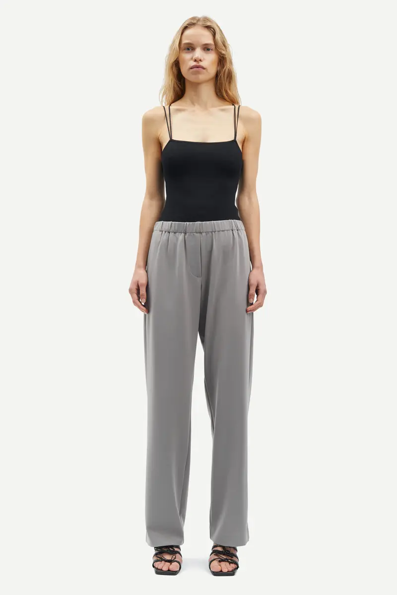Samsøe Samsøe hoys straight pant steeple gray