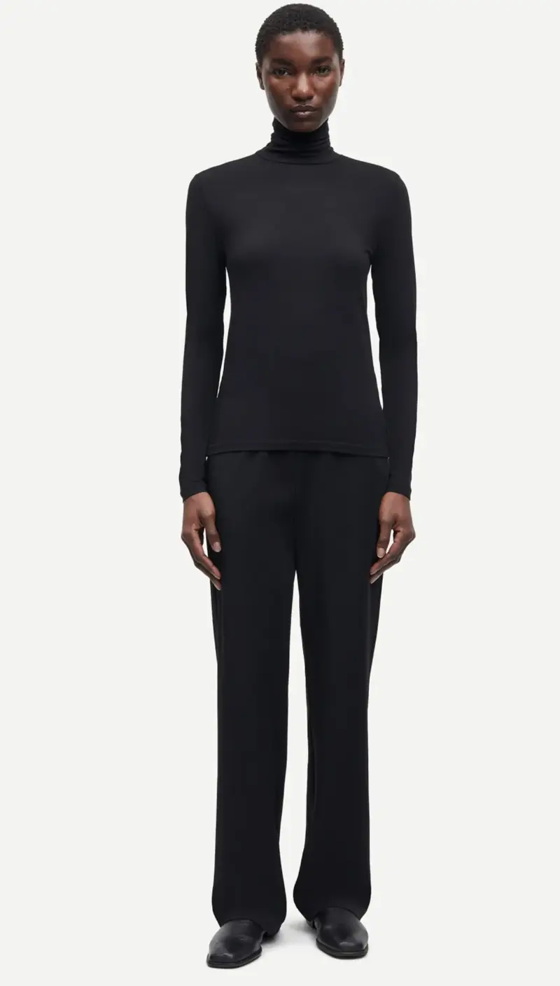 Samsøe Samsøe hoys straight pants black