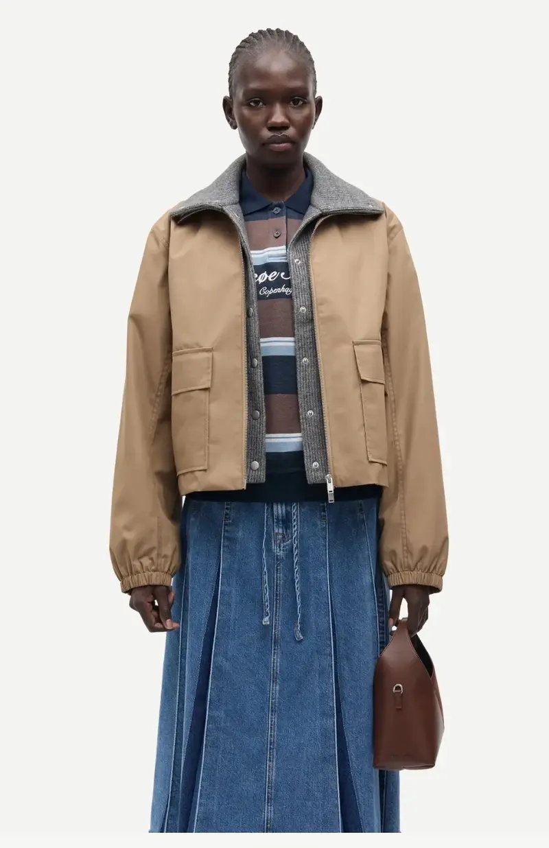 Samsøe Samsøe Sabianco jacket lead grey