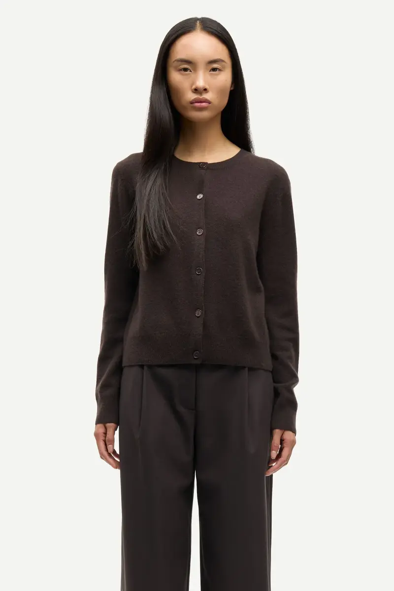 Samsøe Samsøe saboston cardigan black coffee