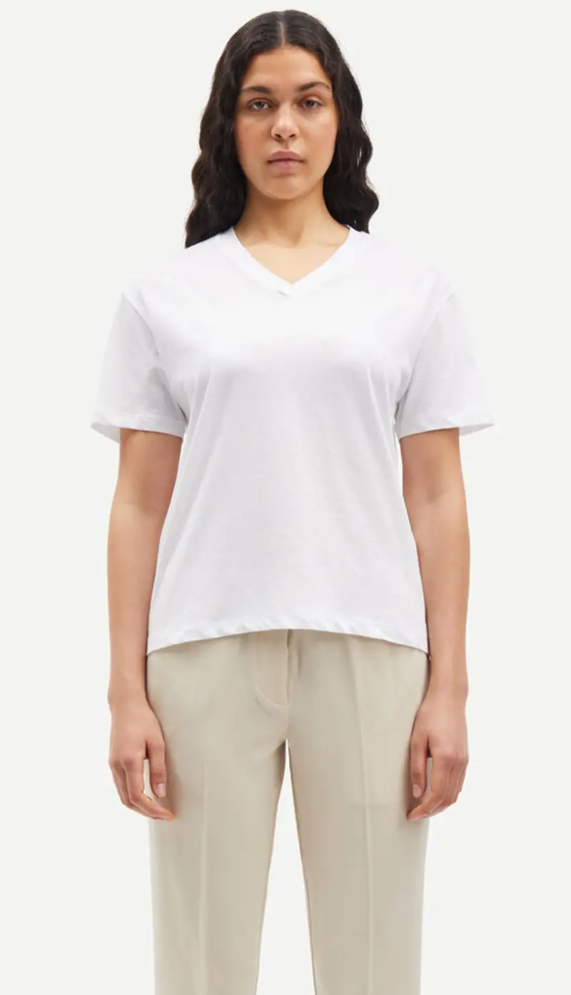 Samsøe  Samsøe saeli t-shirt wit