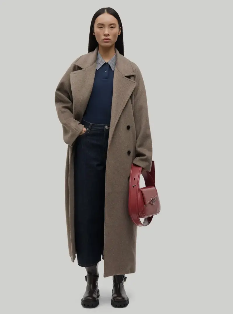 Samsøe Samsøe Sahannen coat lead grey mel