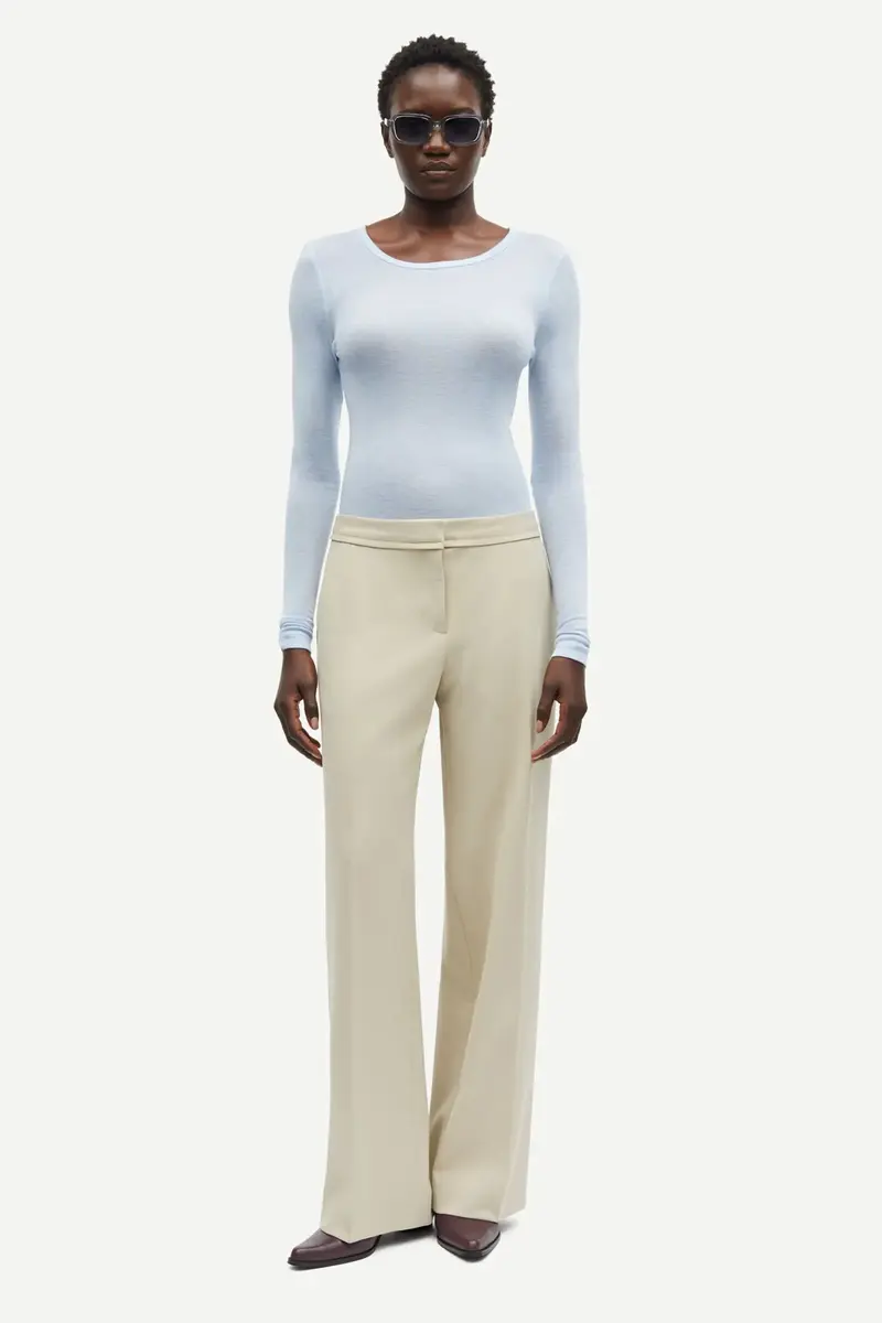 Samsøe Samsøe sahay trousers white peper