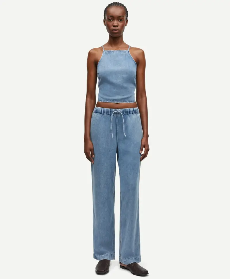 Samsøe Samsøe Sahoysa trousers denim blue