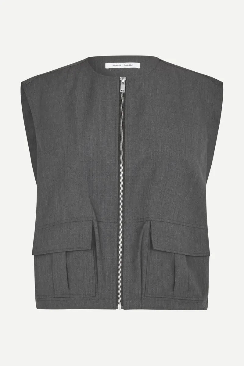 Samsøe Samsøe Sakelly vest dark grey melange
