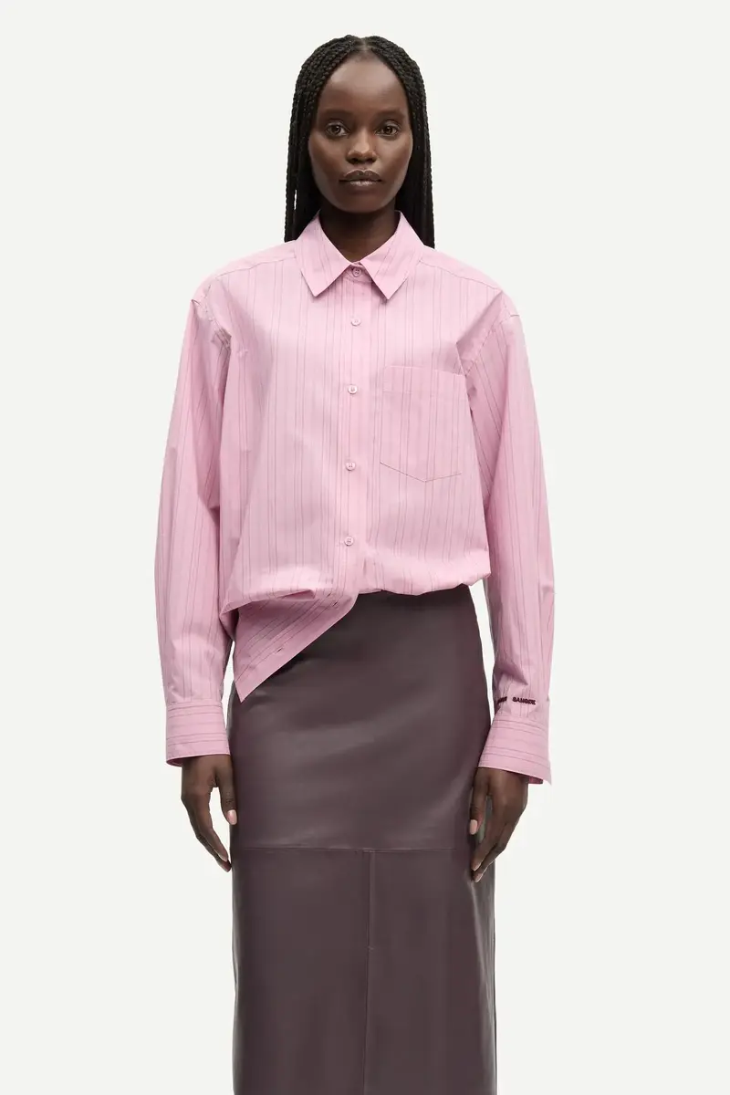 Samsøe Samsøe Salova pocket shirt orchid fudge