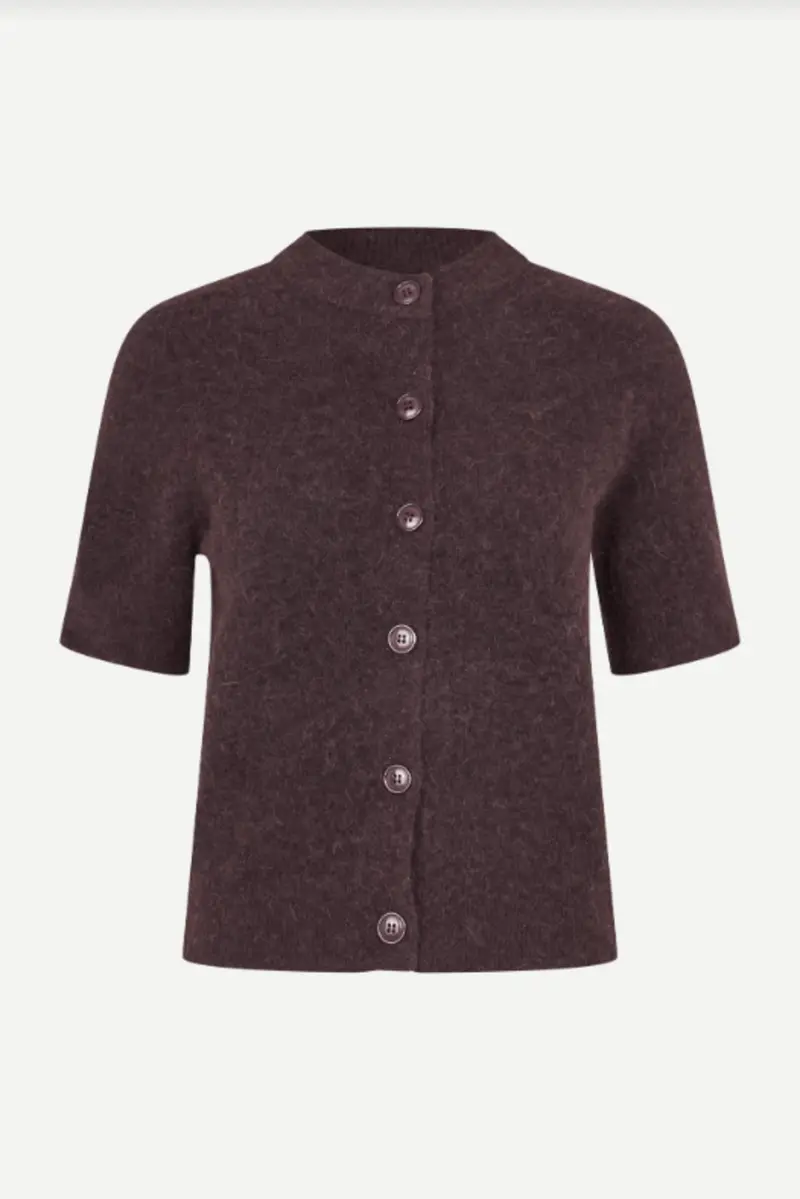 Samsøe  Samsøe Sanoura short sleeve cardigan fudge