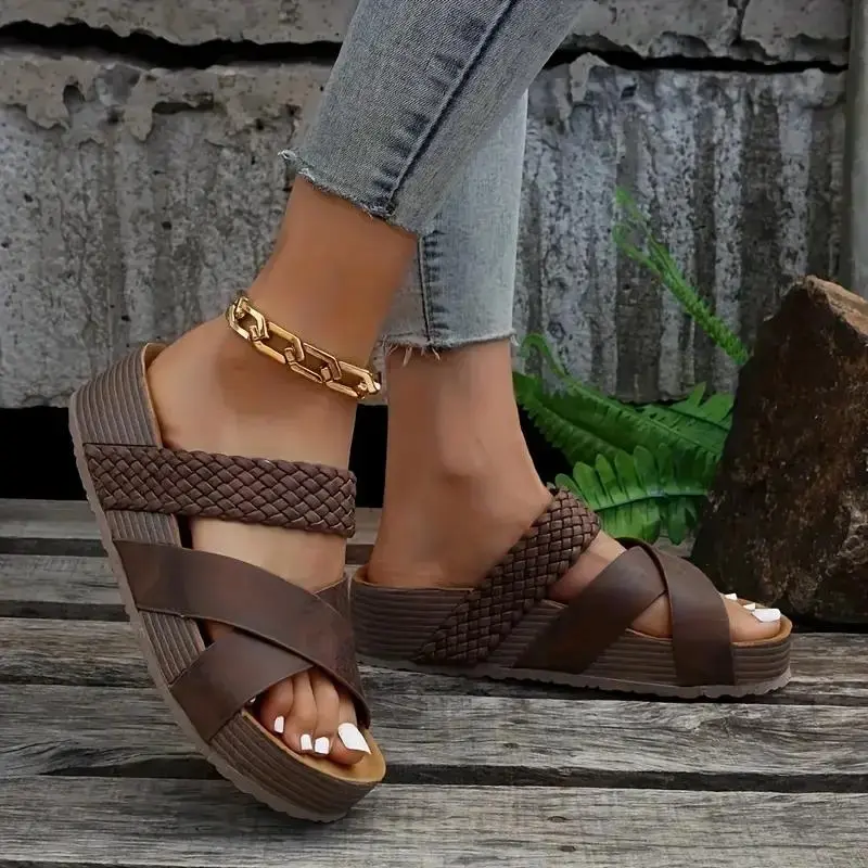 Sandali Platform Intrecciati