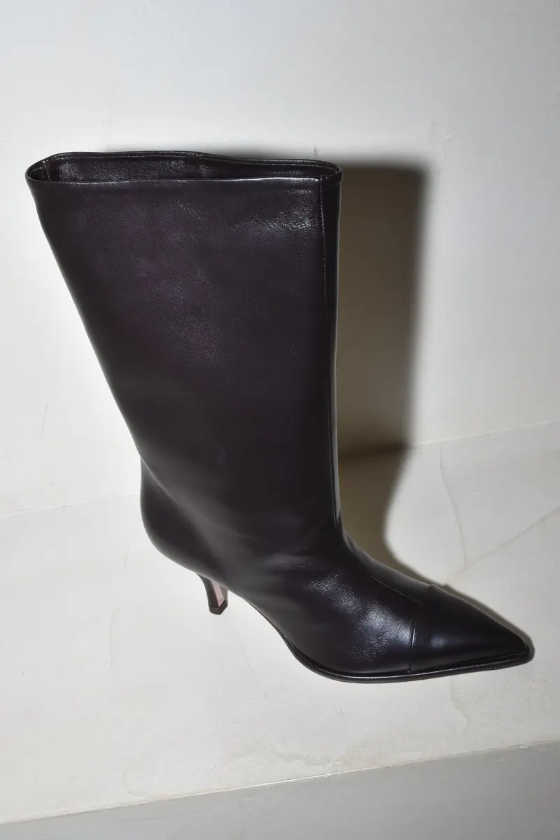 Sania d'mina - Laarzen - Avenue Mid Wide Shaft - Dark Brown Leather