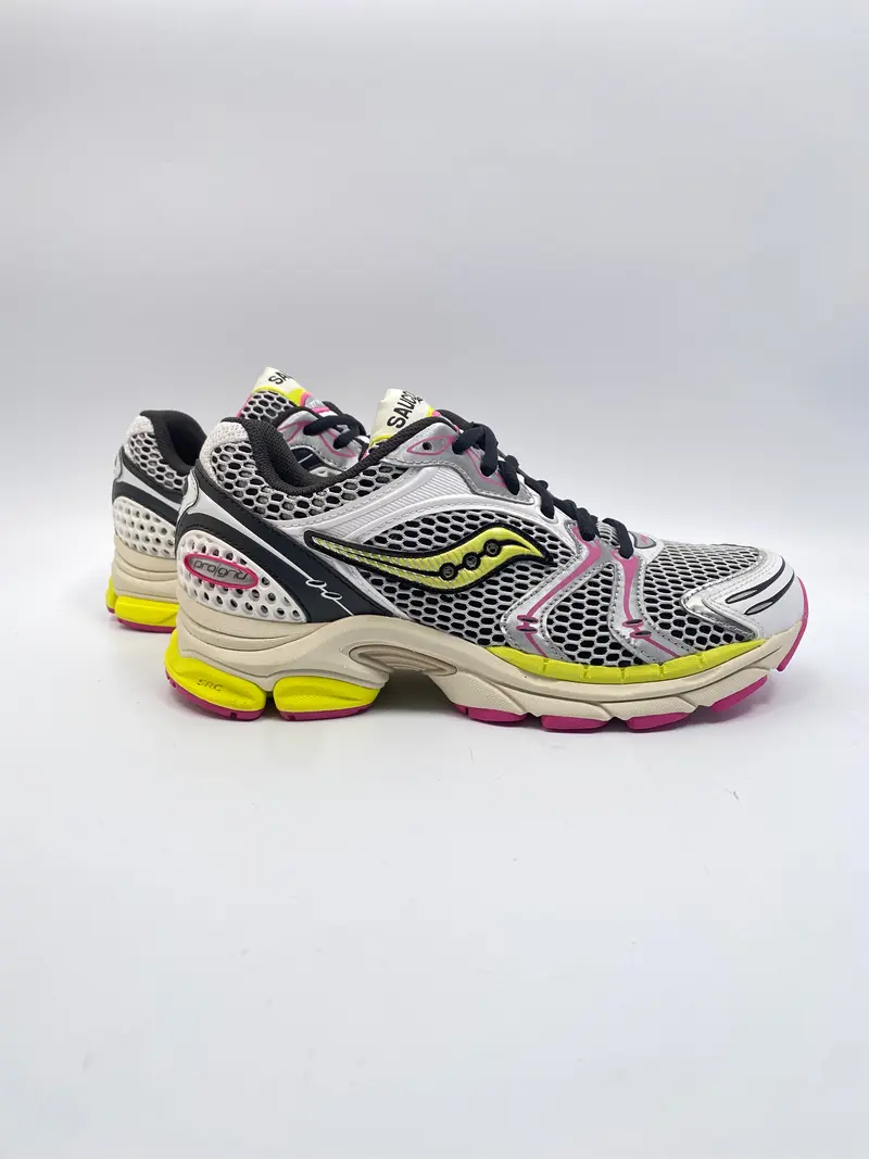 Saucony progrid triumph 4 white/ fluo