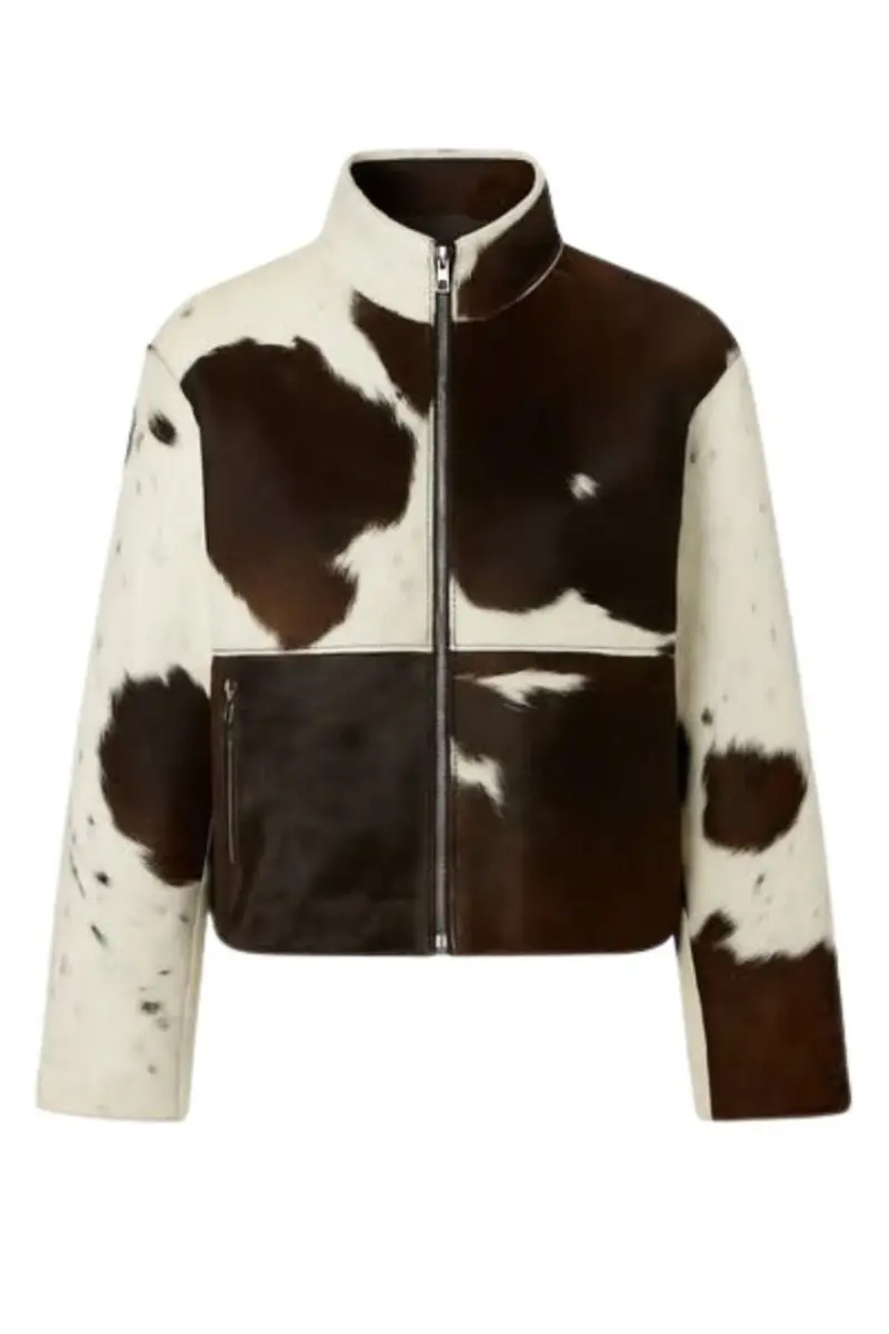 Schicke leichte Jacke mit Leopardenmuster