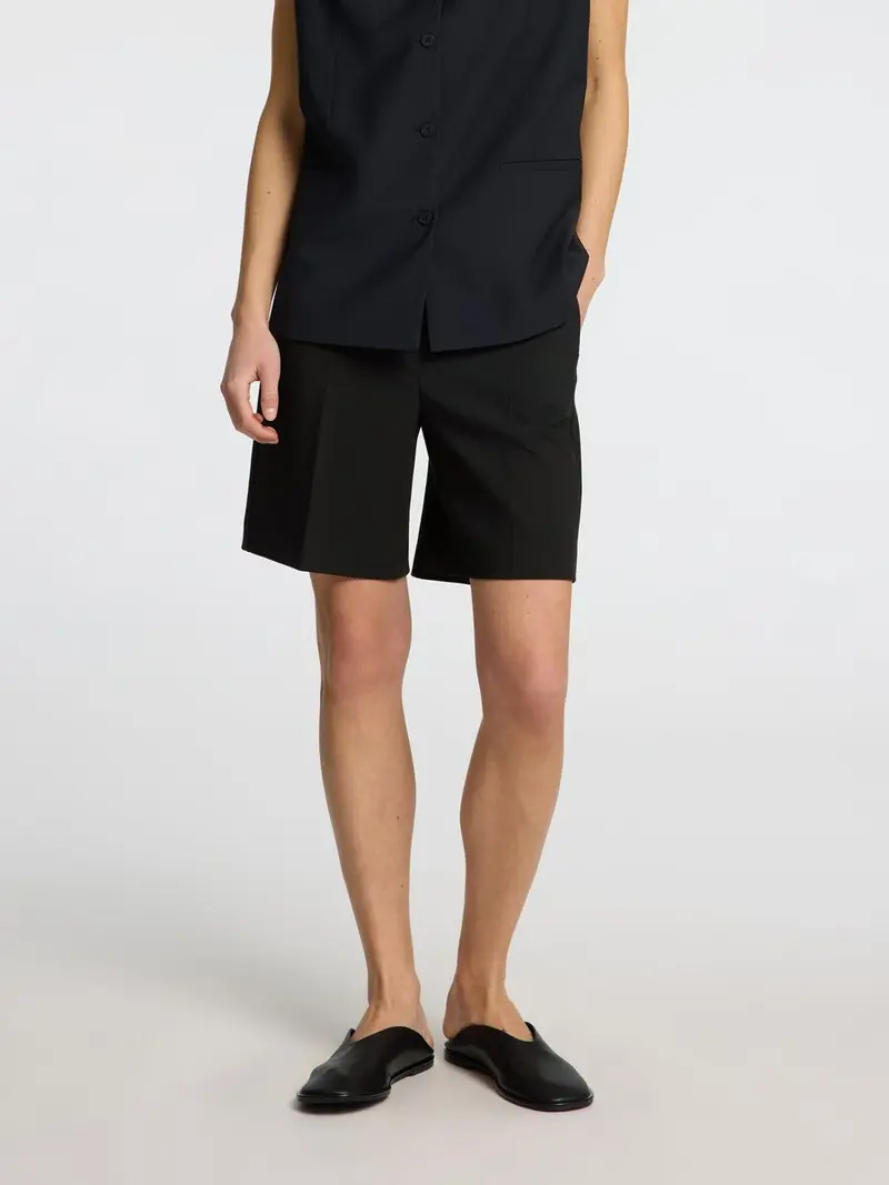 Selected abbi bermuda shorts black