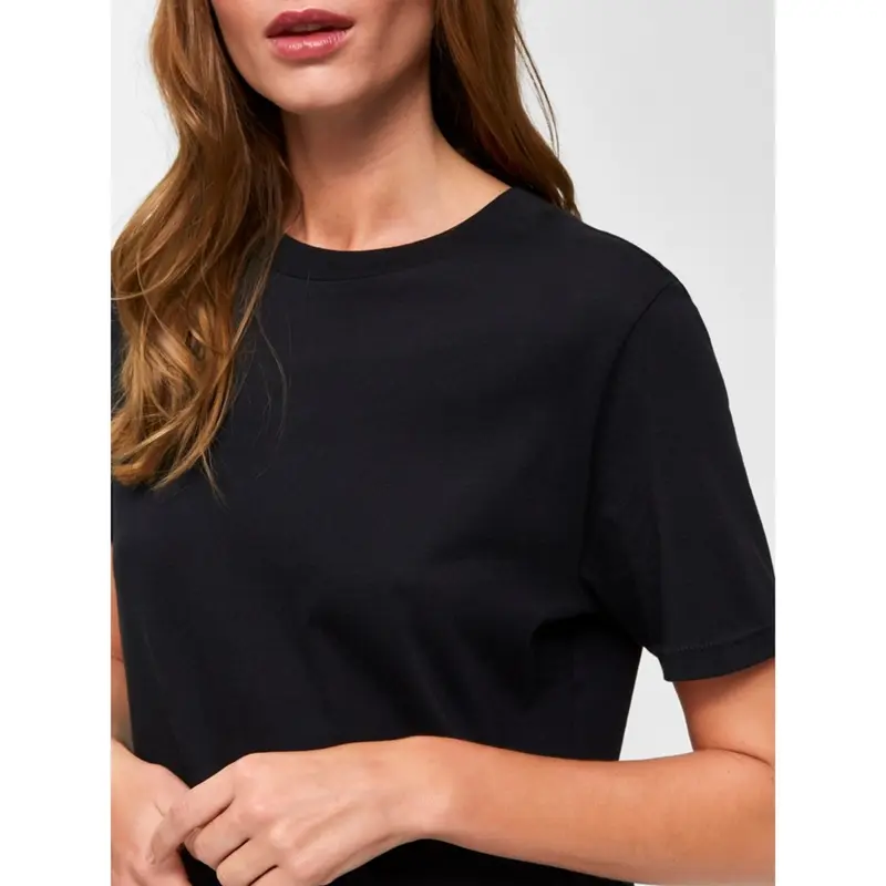 Selected iddi solid Shirt zwart