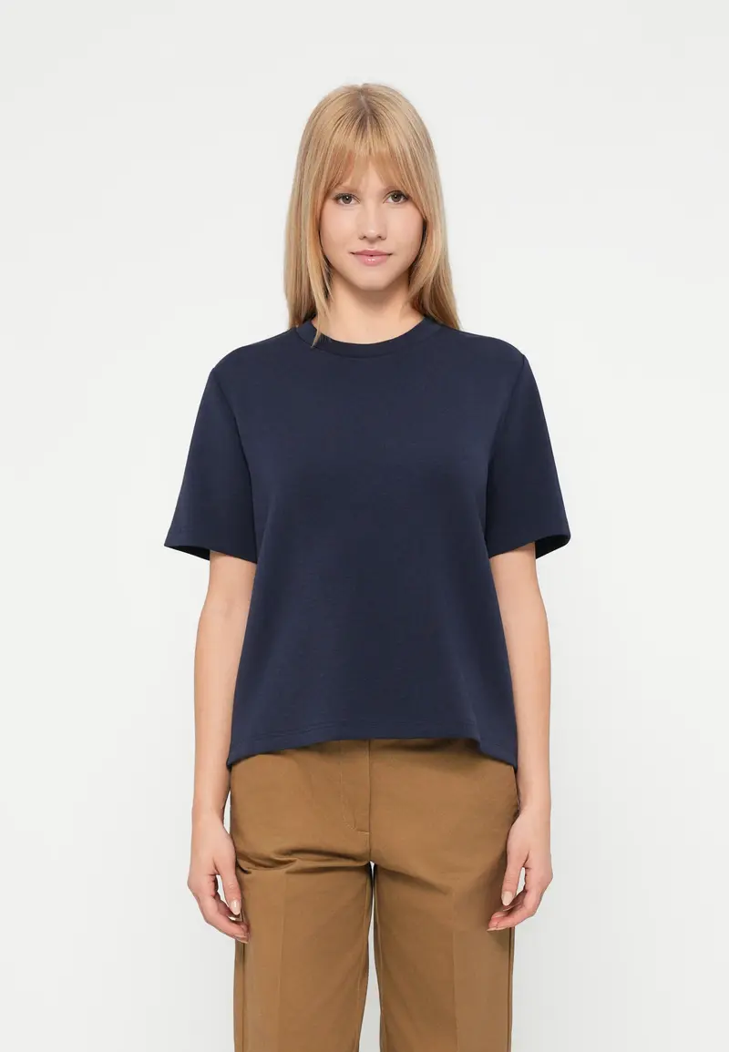 Selected oversized tenny tee dark sapphire