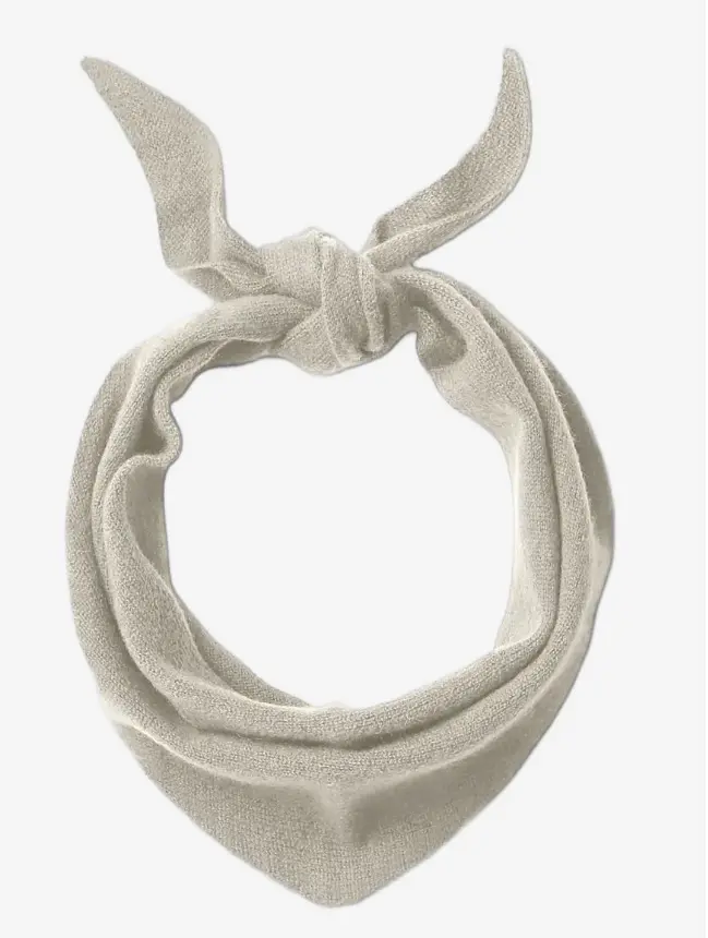 Selected slwmaria narrow cashmere scarf noos oatmeal melange