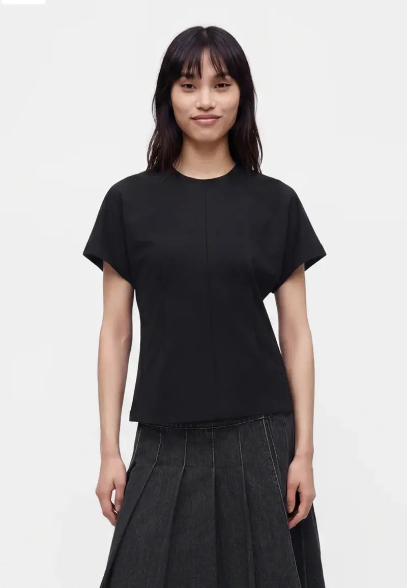 Selected top slwera  black