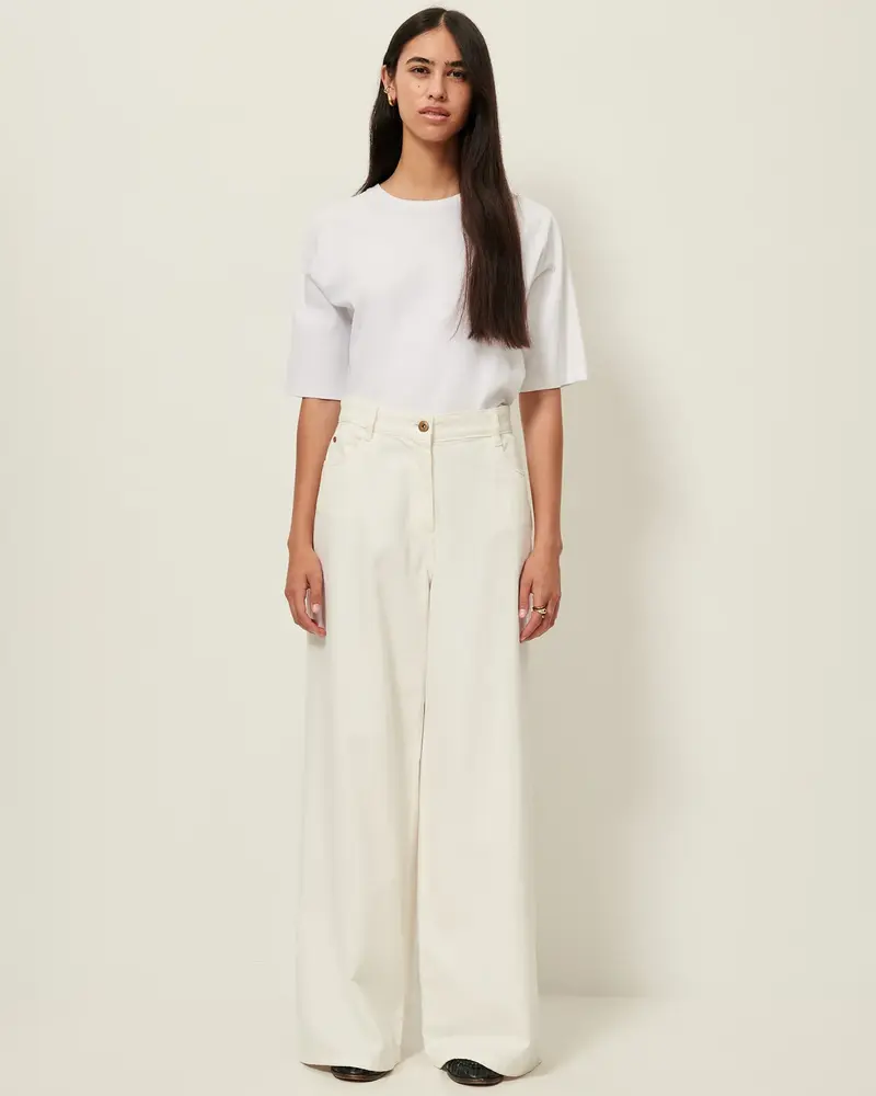 Sessùn Jeans dalt white