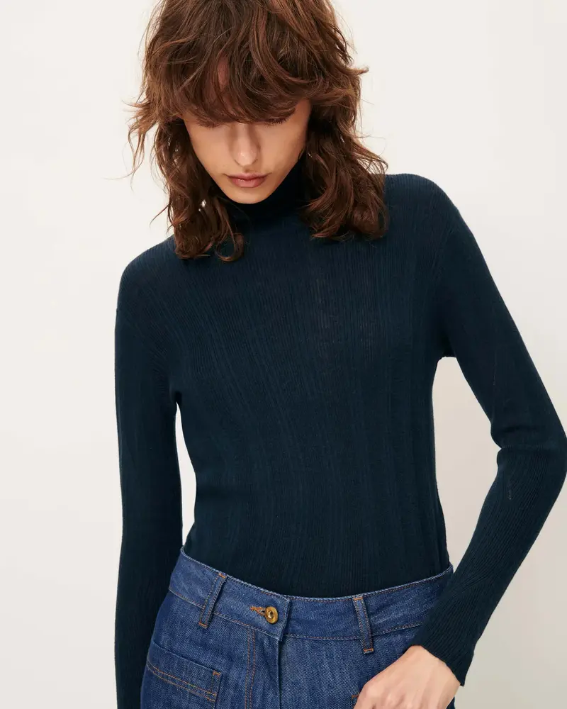 Sessùn norte turtleneck sweater night shadow