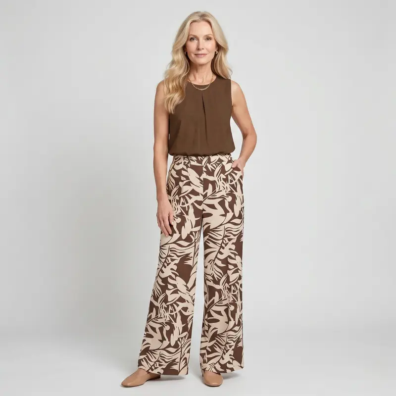 Shelby | Plant Print Two-Piece Set