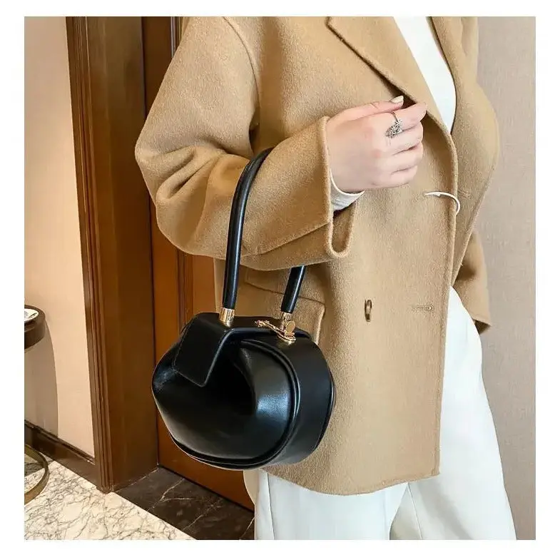 Sherry | Torebka damska mini okrągła z rączką elegancka stylowa