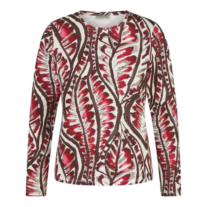 Shirt Dark Berry Botanische Print