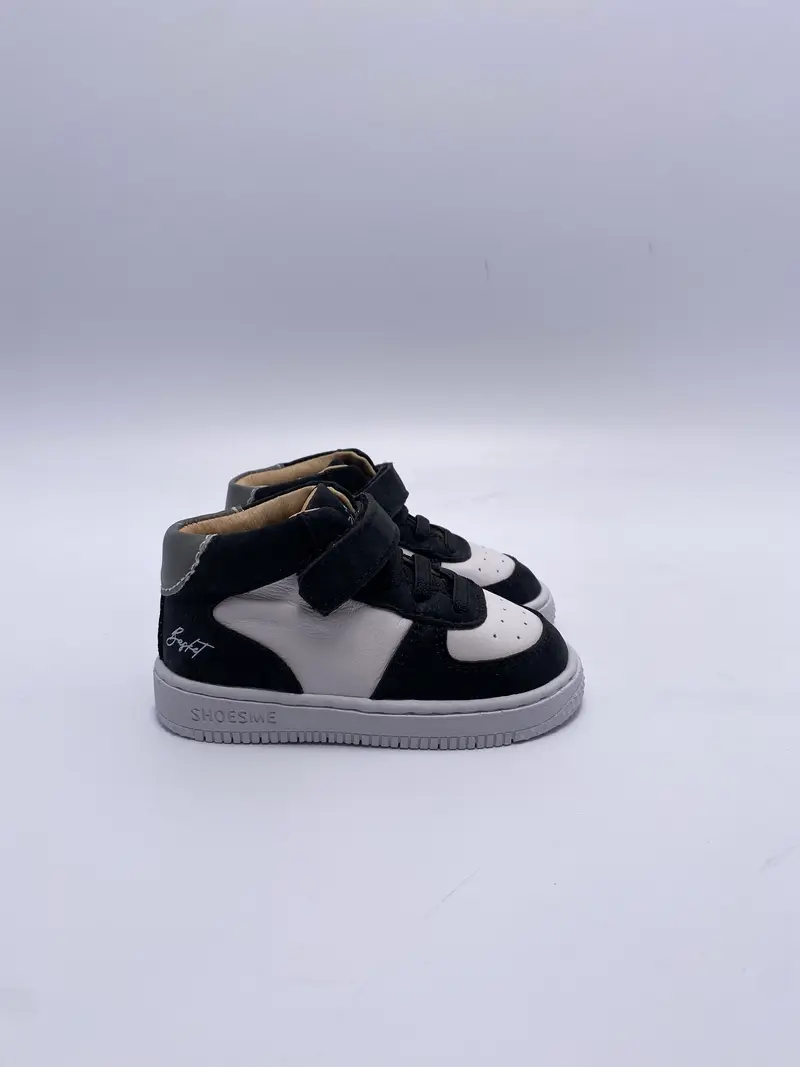 Shoesme baby basket sneaker black white