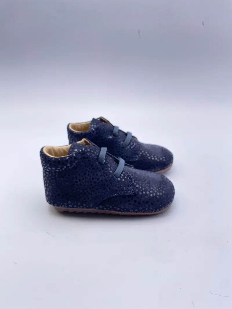 Shoesme donkerblauw babyschoentje met dots