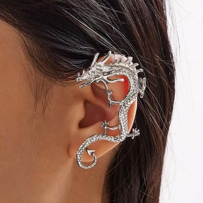Silberne Drachen-Ohrringe – Nysa | Shop Nory