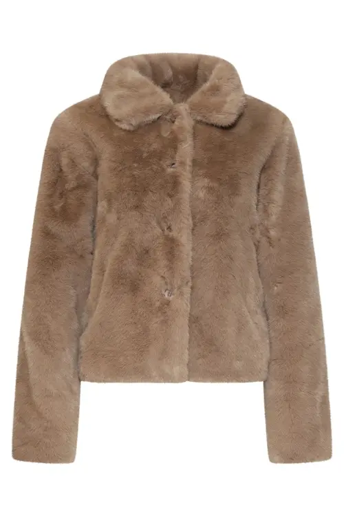 Smashed Lemon Fake Fur jas