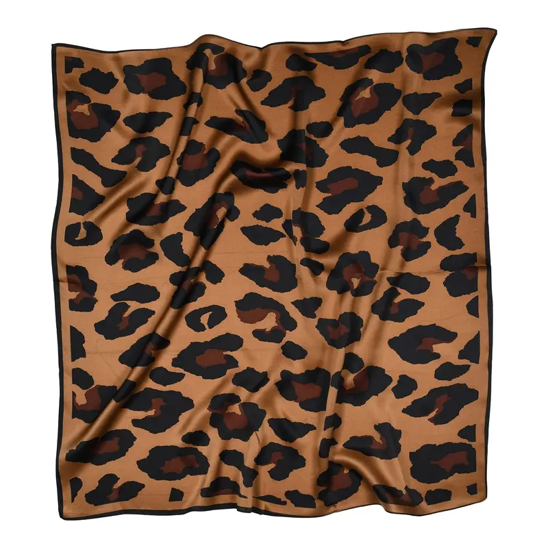 Sneakyfox silk scarf Kylie chocolate