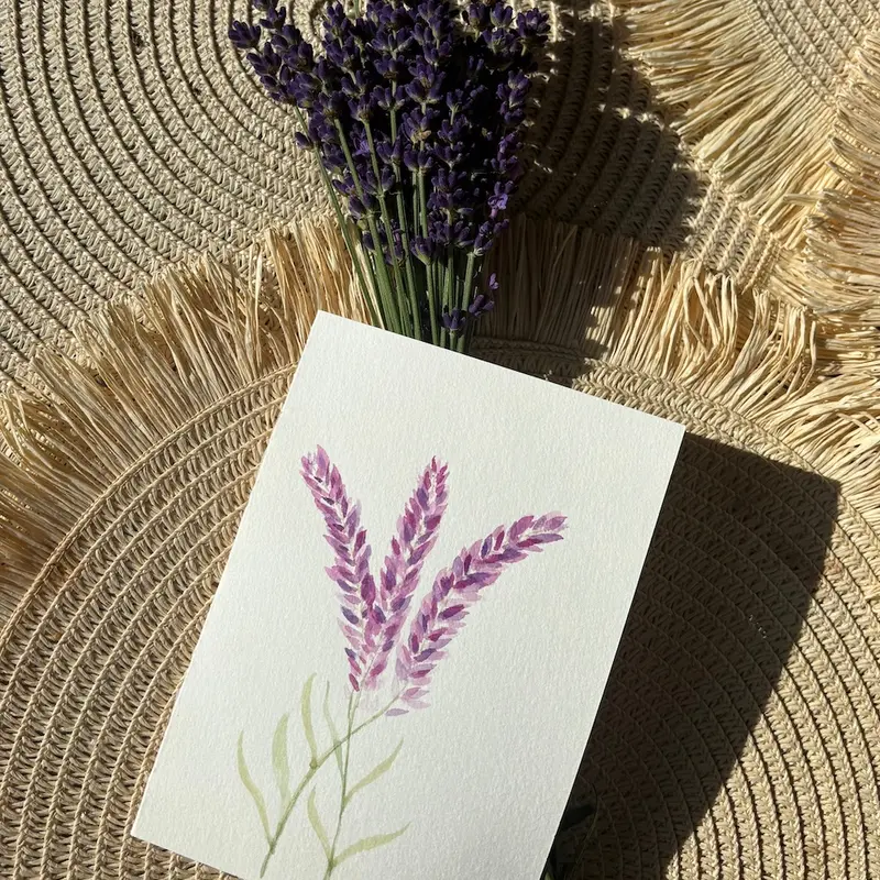 Soft Lavender Days Card
