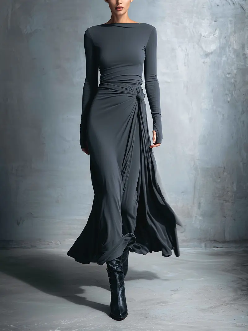 Sophie | Damen Festliches Maxikleid im Wickelstil