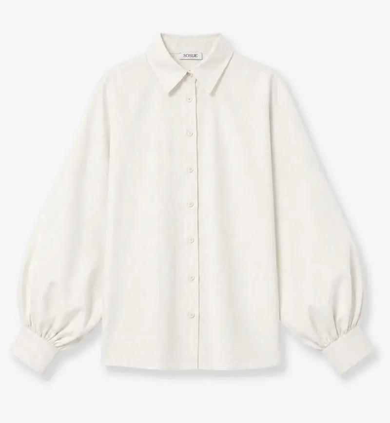 SOSUE blouse Antonia Flanell offwhite