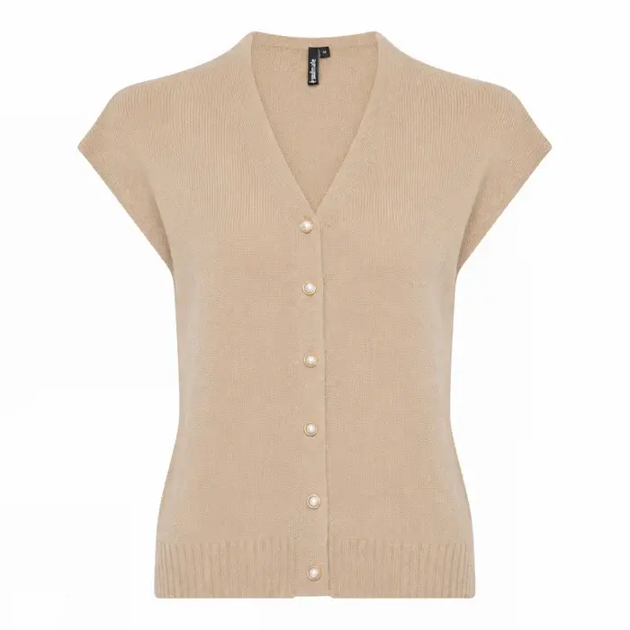 Soulmate spencer zand kleur model Charme sand gilet 10292