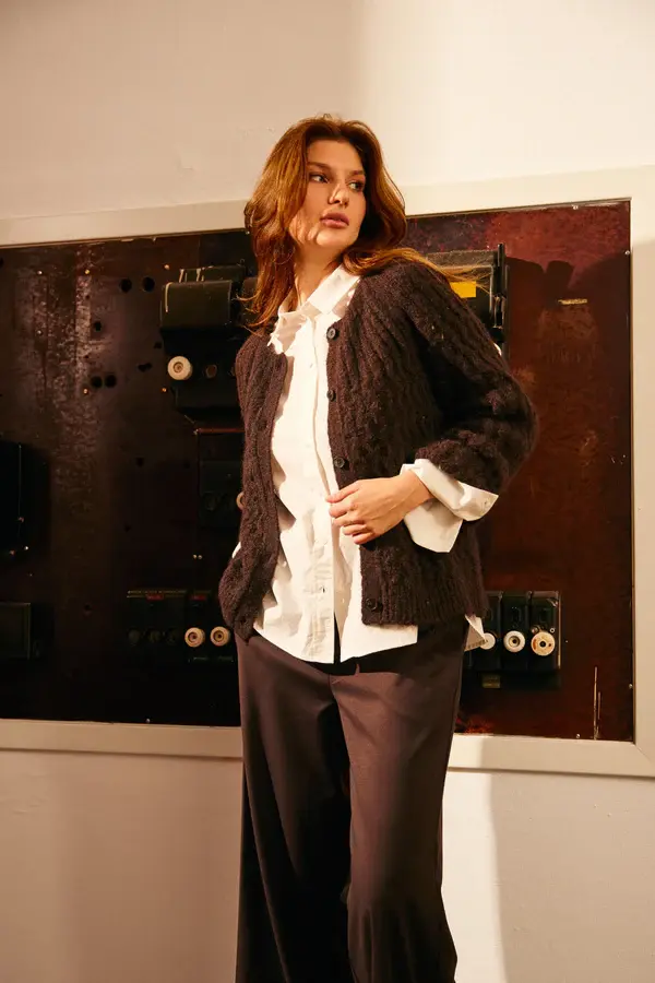 Soulmate vest bordeaux rood model Anniken 2 dark wine