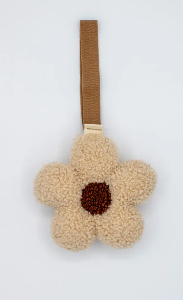 Speenknuffel daisy beige/bruin