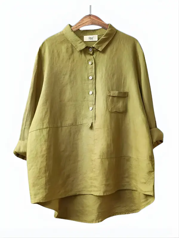 Stella™ Women's Linen Long Sleeve Shirt